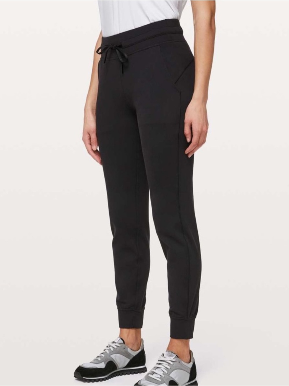 Lululemon Ready to Rulu Black Drawstring Ankle Joggers